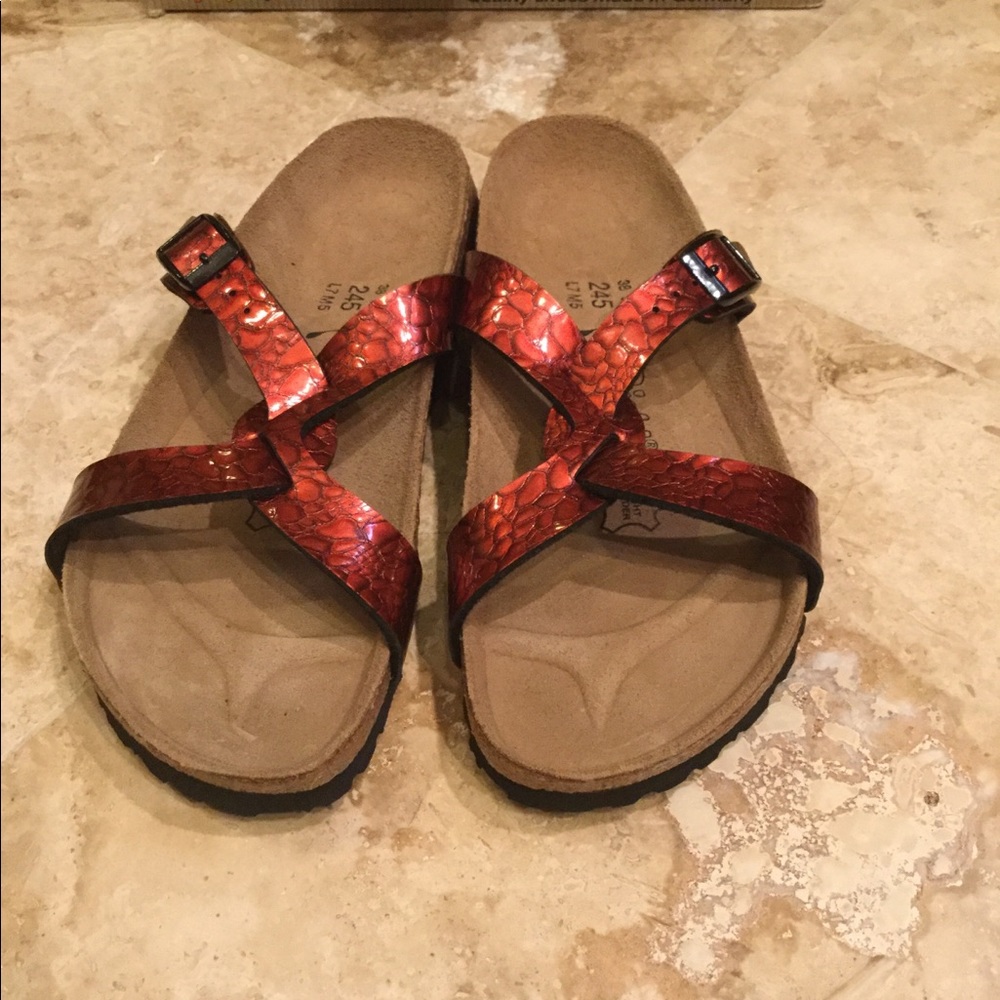 Birkenstock’s ruby red